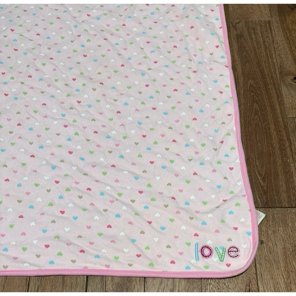 Child of Mine Carter's Pink Love Baby Blanket Hearts